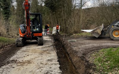 Arbeiten an der Zufahrt haben begonnen/ Regelmäßige Info über Platzinfo