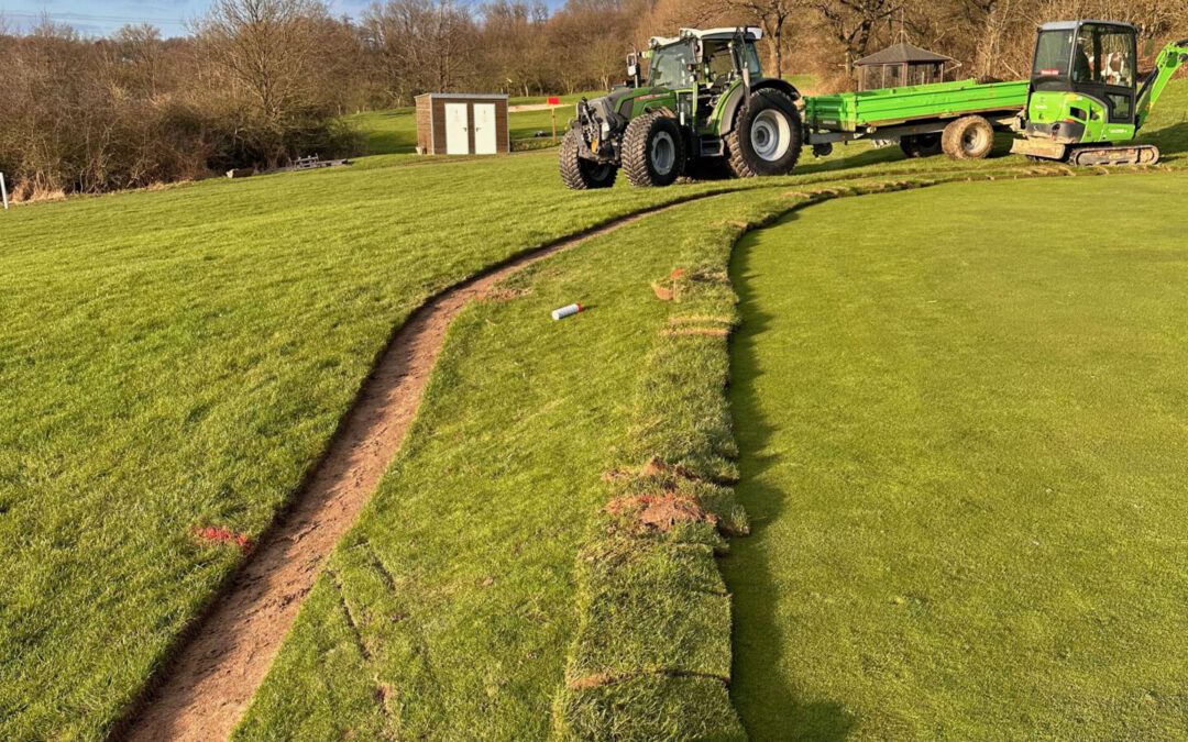 Drainagearbeiten beginnen